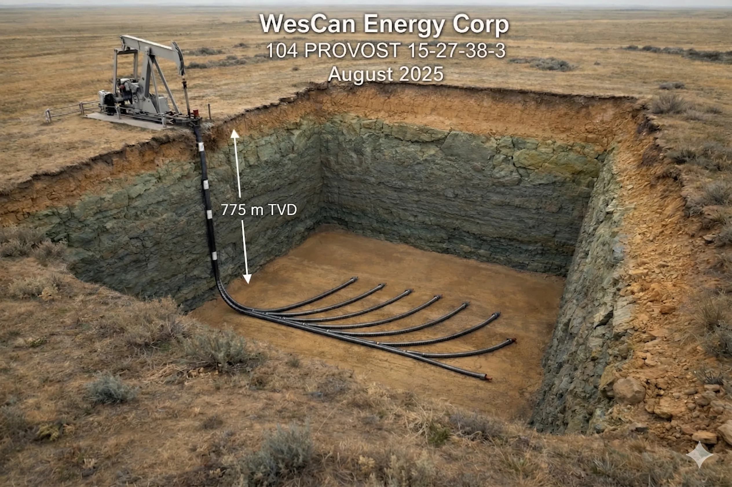 WesCan Energy drilling operations in Provost, Alberta