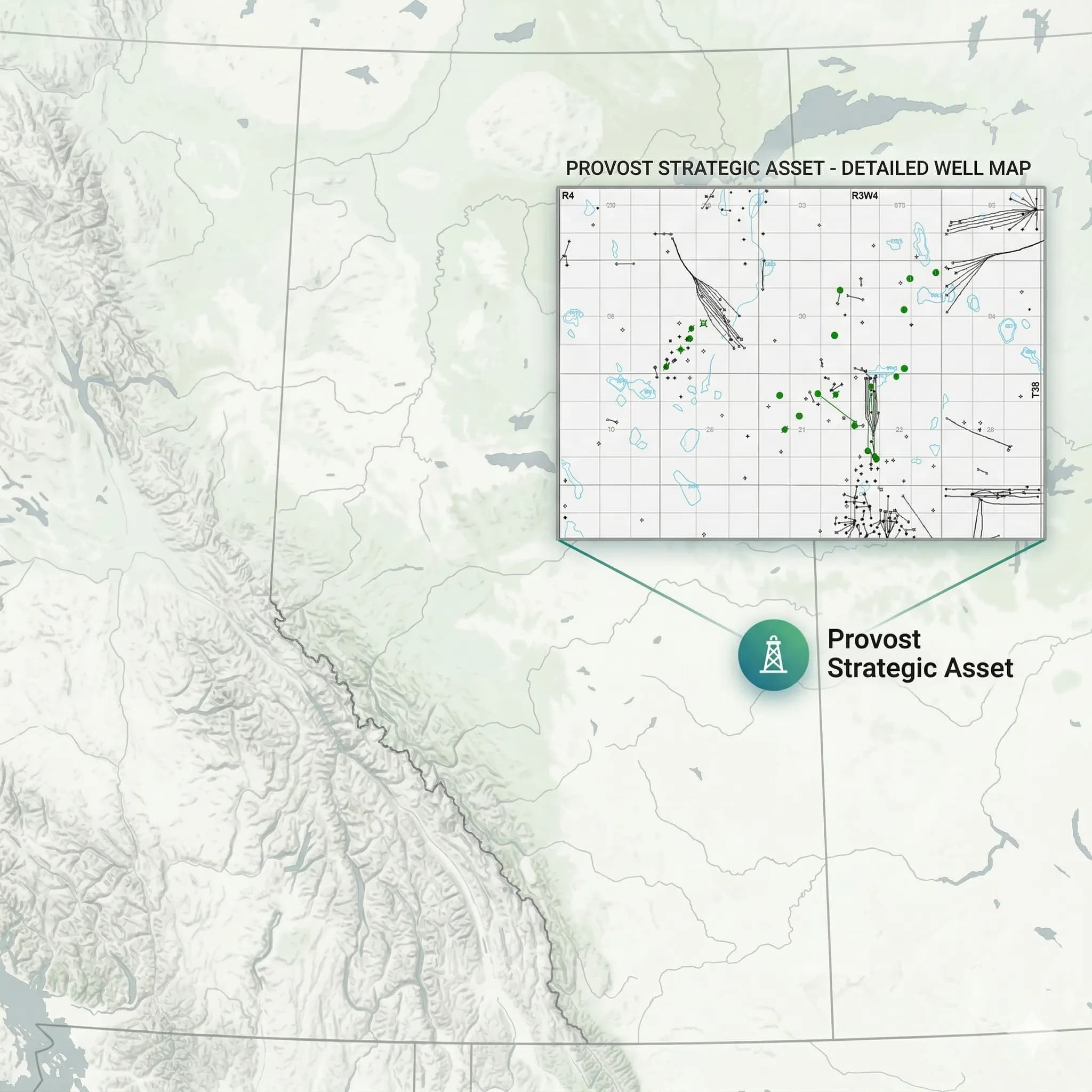 Provost Strategic Asset Detailed Well Map